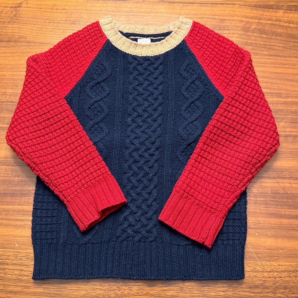 Jcrew 100% Lambs Wool Boy Sweater